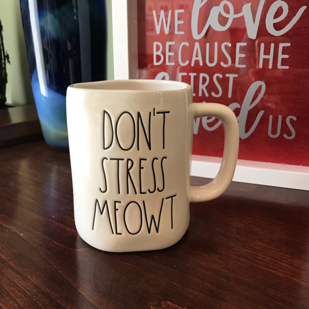 Rae Dunn don’t stress meowt mug